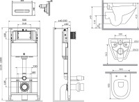 Комплект AM.PM Spirit V2.0 IS450A38.701700 с сиденьем микролифт, сенсорная кнопка