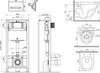 Комплект AM.PM Spirit V2.0 IS450A38.701700 с сиденьем микролифт, сенсорная кнопка