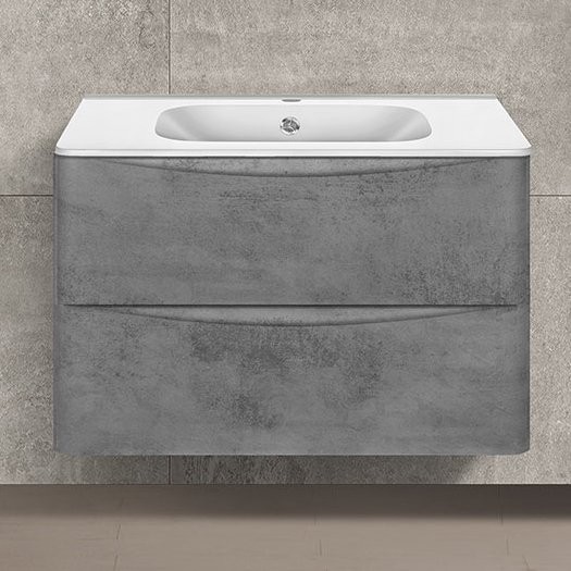 Тумба с раковиной Vincea Paola 80 бетон