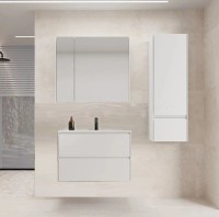 Мебель для ванной комнаты Style Line Лима Plus 70 подвесная, эмаль, белая матовая