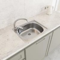 Мойка кухонная Domaci Равенна Ssik 500*400 (5) с переливом Мойка кухонная Domaci Равенна Ssik 500*400 (5) с переливом