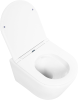 Комплект Унитаз подвесной BelBagno Tre BB8001CHR/SC безободковый, с микролифтом, инсталляция BB002-80 с кнопкой BB014-SR-BIANCO