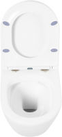 Комплект Унитаз подвесной BelBagno Tre BB8001CHR/SC безободковый, с микролифтом, инсталляция BB002-80 с кнопкой BB014-SR-BIANCO