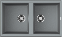 Комплект Мойка Omoikiri Tedori 86-2-GR leningrad grey + Измельчитель Nagare 500