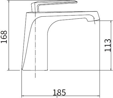 Смеситель для раковины Fashun A1061 хром