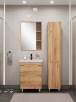 Тумба с раковиной SanStar Diva 60 напольная, Gold Kraft, раковина Fest 60