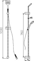 Душевой гарнитур Paini Pescara PSCR121