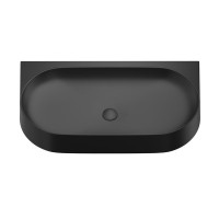 Консоль с раковиной Ravak Yard 80 матовая черная, раковина XJX0D280002 с отверстием под смеситель