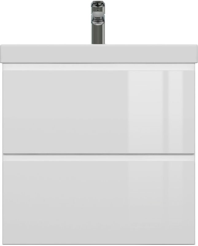 Мебель для ванной комнаты Cersanit Moduo 60, раковина Como 60, зеркало LED 010 base 60, с подсветкой