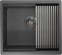 Мойка кухонная Granula Kitchen Space 5045U, графит матовый