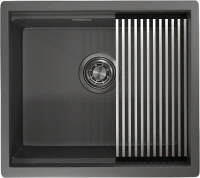 Мойка кухонная Granula Kitchen Space 5045U, графит матовый