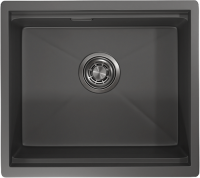 Мойка кухонная Granula Kitchen Space 5045U, графит матовый