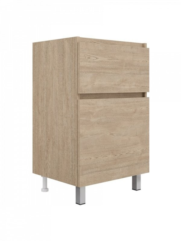 Тумба под раковину без столешницы Teymi Laina 50 напольная, светлый дуб