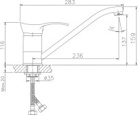 Смеситель для кухни Haiba HB01 HB4901 хром
