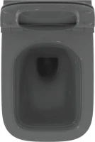 Комплект  Унитаз подвесной Ideal Standard I Life B T533058 безободковый, с микролифтом, технология RimLS+, серый + Система инсталляции для унитазов TE
