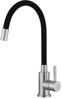 Смеситель для кухни ESKO Snake K44 B хром, черный, с гибким изливом