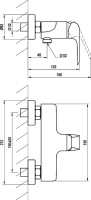 Смеситель для душа Ravak Flat X070121 нержавеющая сталь