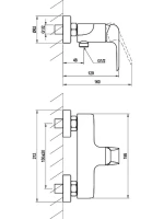 Смеситель для душа Ravak Flat X070121 нержавеющая сталь