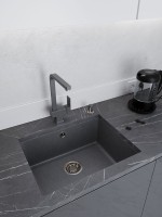 Мойка кухонная Emar Quartz EMQ-1555.P антрацит Мойка кухонная Emar Quartz EMQ-1555.P антрацит