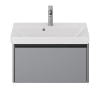 Тумба под раковину без столешницы Dreja Luxury 70 серый базальт