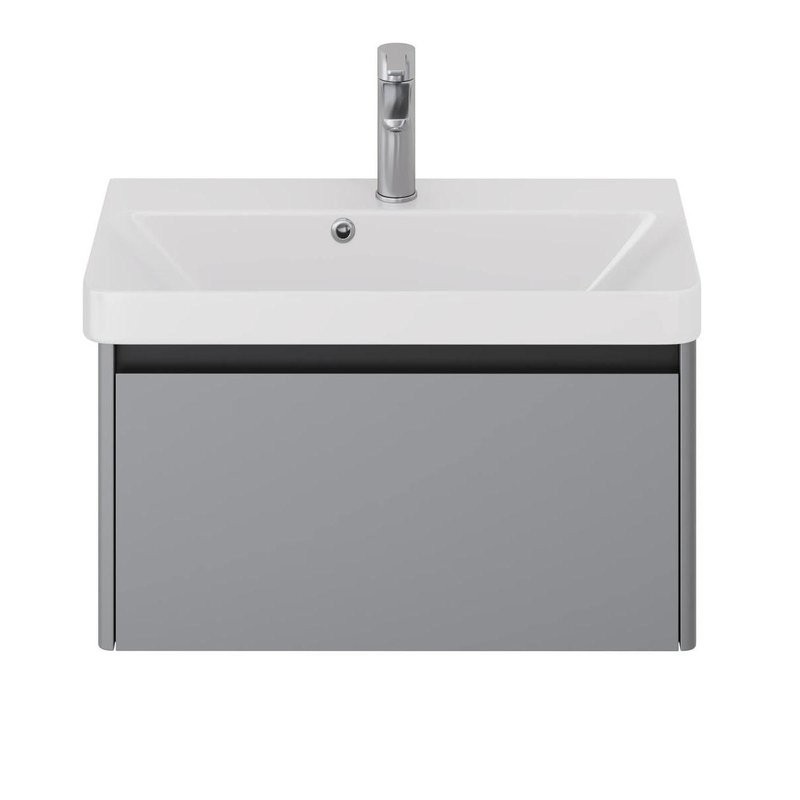 Тумба под раковину без столешницы Dreja Luxury 70 серый базальт