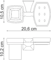 Набор Стакан Wasserkraft Wern K-2526 + Мыльница K-2529 Набор Стакан Wasserkraft Wern K-2526 + Мыльница K-2529