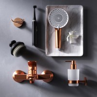 Смеситель для ванны с душем AM.PM X-Joy F85A10044 розовое золото Смеситель для ванны с душем AM.PM X-Joy F85A10044 розовое золото