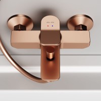 Смеситель для ванны с душем AM.PM X-Joy F85A10044 розовое золото Смеситель для ванны с душем AM.PM X-Joy F85A10044 розовое золото