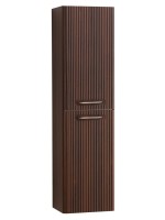 Шкаф-пенал для ванной BelBagno Due 40 подвесной, ручки сатиновый никель, noce