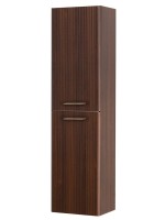 Шкаф-пенал для ванной BelBagno Due 40 подвесной, ручки сатиновый никель, noce