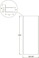 Душевой уголок Jacob Delafon Serenity 120х90 профиль хром
