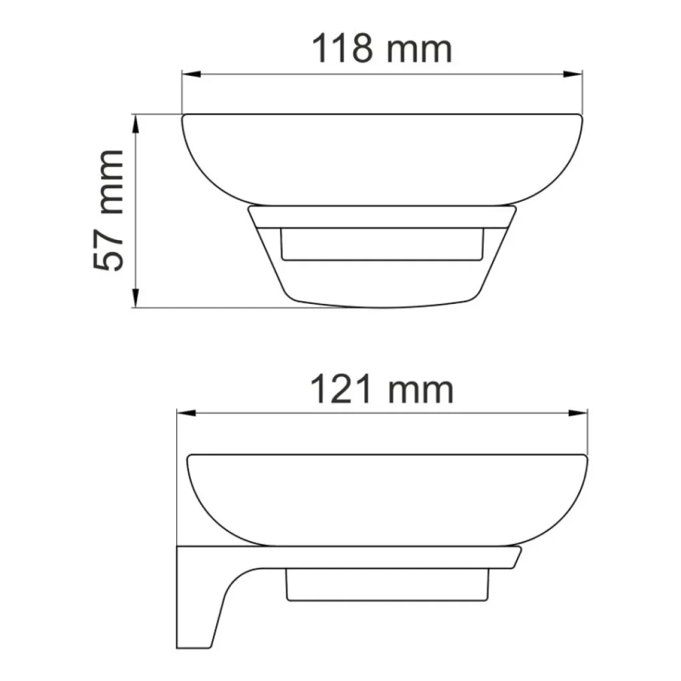 Набор Стакан Wasserkraft Elbe K-2728 + Мыльница K-7229