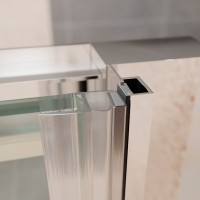 Душевой уголок RGW Passage PA-14+120 см (118-122)x120x195 профиль хром, стекло прозрачное