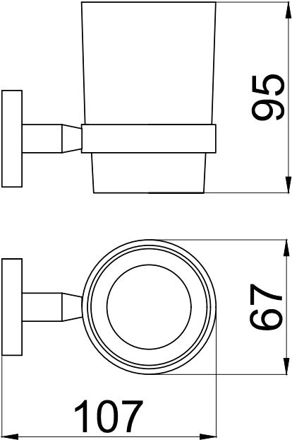 Набор Стакан Allen Brau Priority 6.31002-31 + Мыльница 6.31004-31