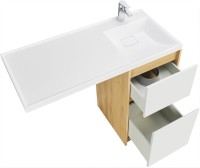 Тумба с раковиной AQUATON Лондри 40 R, дуб сантана, белый