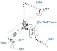 Душевой комплект Wasserkraft A177477 Thermo