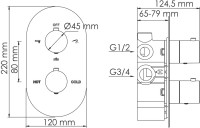 Душевой комплект Wasserkraft A177477 Thermo