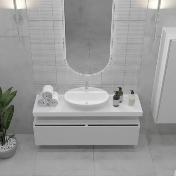 Тумба Armadi Art Flat Valessi Uno-S 140 белый глянец