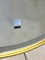 Зеркало круглое Comforty Лея 60 с подсветкой, бесконтактный сенсор, золото