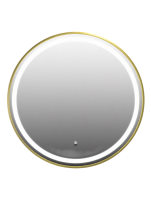 Зеркало круглое Comforty Лея 60 с подсветкой, бесконтактный сенсор, золото