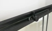 Душевой уголок RGW Leipzig LE-12B+100 см (117-121)x100x195 профиль черный матовый, стекло прозрачное