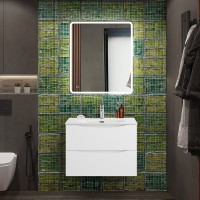 Тумба с раковиной BelBagno Marino-cer-n 70 подвесная, bianco lucido