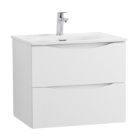 Тумба с раковиной BelBagno Marino-cer-n 70 подвесная, bianco lucido