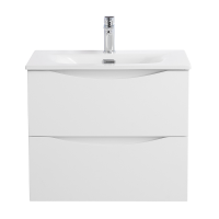 Тумба с раковиной BelBagno Marino-cer-n 70 подвесная, bianco lucido