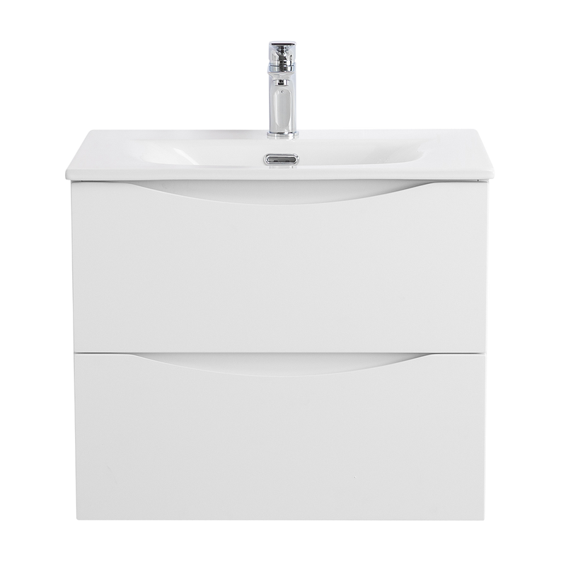 Тумба с раковиной BelBagno Marino-cer-n 70 подвесная, bianco lucido
