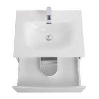 Тумба с раковиной BelBagno Marino-cer-n 70 подвесная, bianco lucido