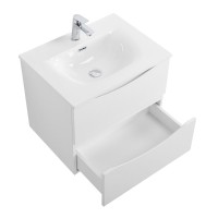 Тумба с раковиной BelBagno Marino-cer-n 70 подвесная, bianco lucido