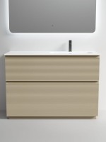 Тумба с раковиной Sancos Folk Floor 120 правая напольная, капучино, раковина CN7021