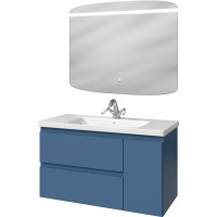 Мебель для ванной комнаты Caprigo Forte 100 R подвесная, бриллиантово-синий
