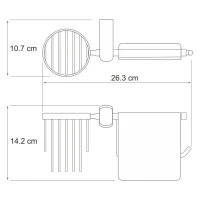 Набор Держатель Wasserkraft Berkel K-6859 + Ершик K-6827